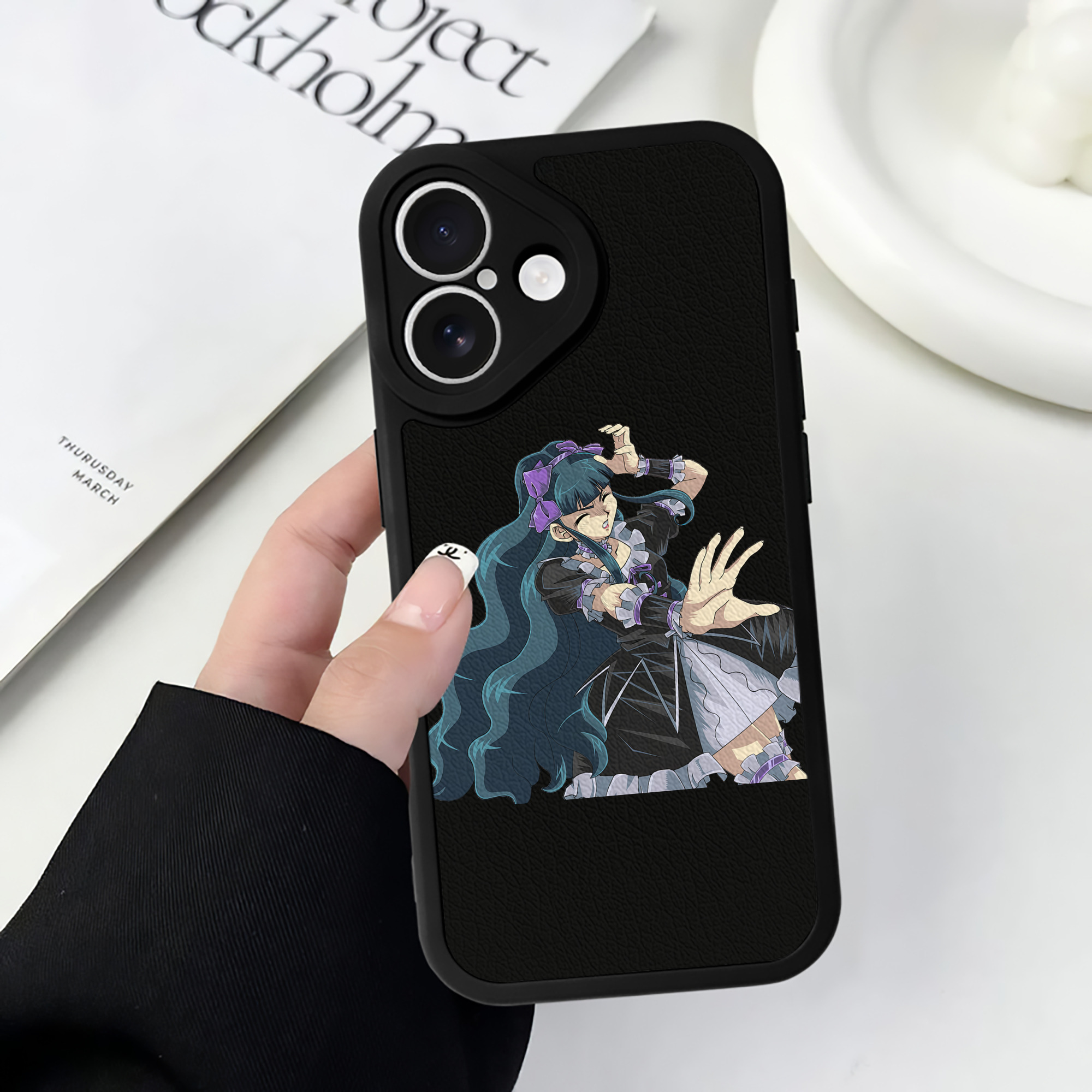（画像用） 遊☆戯☆王 Yu-Gi-Oh! 【iPhone 16シリーズ対応】シリコンスマホケース（レザー調） 材質：シリコン